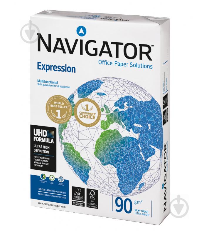 Папір офісний Navigator A4 90 г/м білий 500 аркушів - фото 1