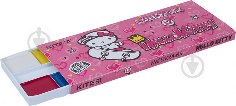 Фарби акварельні Hello Kitty HK21-041 12 кольорів KITE - фото 2