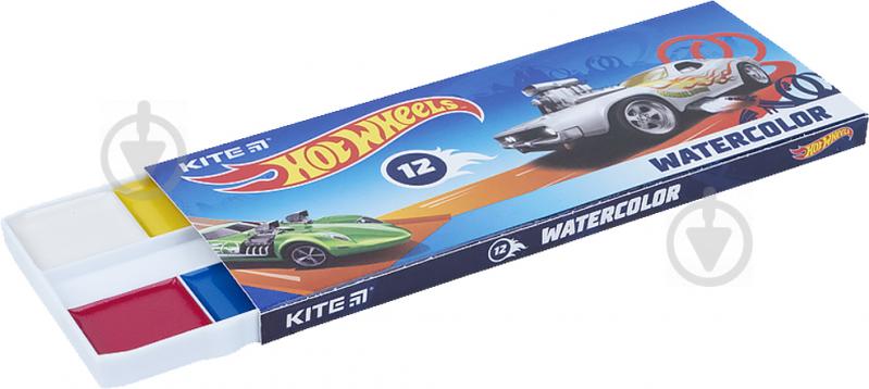 Фарби акварельні Hot Wheels HW21-041 12 кольорів KITE - фото 2