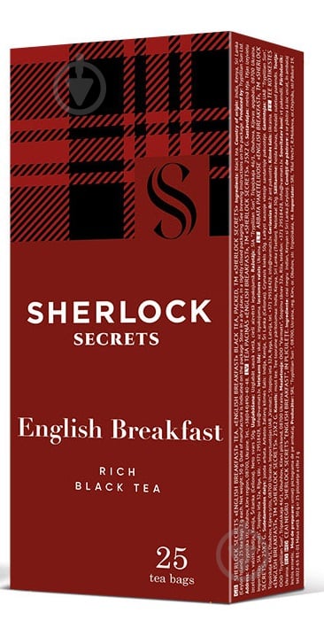 Чай черный Sherlock Secrets English breakfast 25 шт. 50 г - фото 1