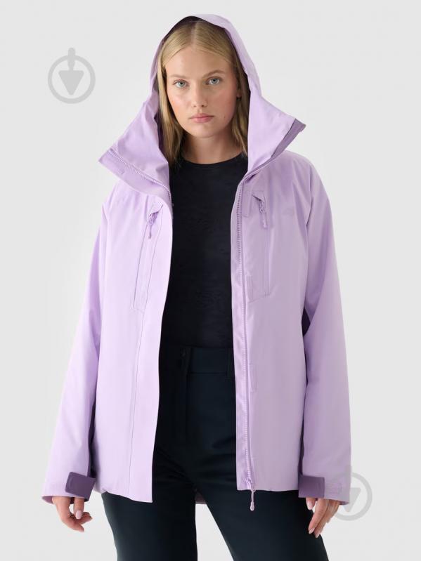 Куртка жіноча зимова 4F TECHNICAL JACKET F593 4FWAW24TTJAF593-52S р.L фіолетова - фото 2 Куртка жіноча зимова 4F TECHNICAL JACKET F593 4FWAW24TTJAF593-52S р.L фіолетова - фото 2