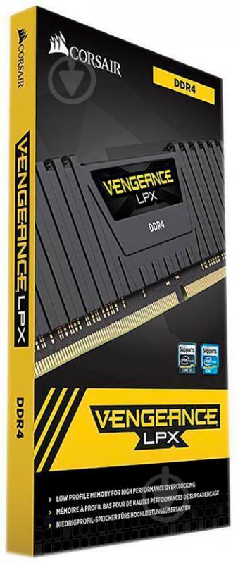 Оперативная память Corsair DDR4 SDRAM 16 GB (1x16GB) 3000 MHz (CMK16GX4M1D3000C16) Vengeance LPX Black - фото 4