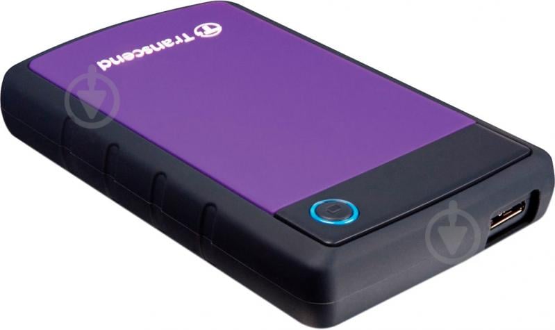 Зовнішній жорсткий диск Transcend StoreJet 25H3P 1 ТБ 2,5" USB 3.0 (TS1TSJ25H3P) black/violet - фото 3