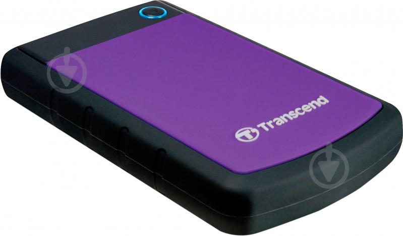 Зовнішній жорсткий диск Transcend StoreJet 25H3P 1 ТБ 2,5" USB 3.0 (TS1TSJ25H3P) black/violet - фото 2