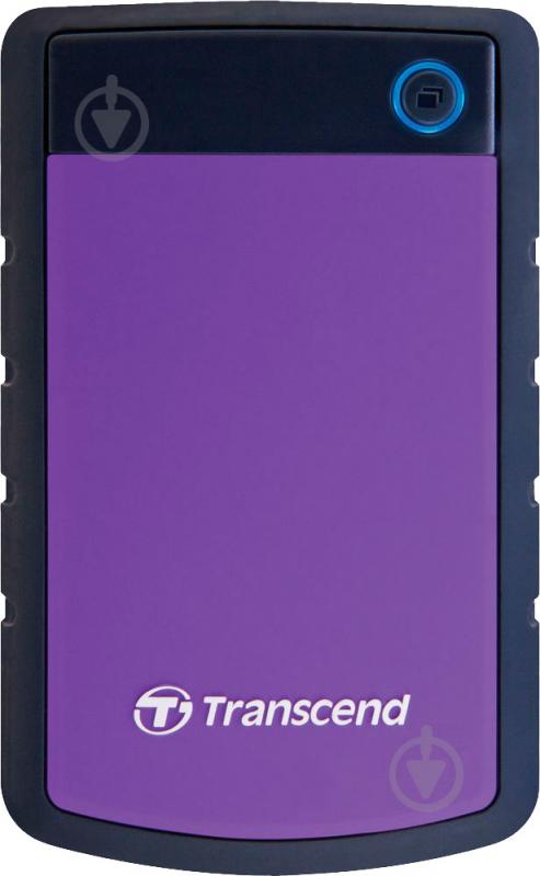 Зовнішній жорсткий диск Transcend StoreJet 25H3P 1 ТБ 2,5" USB 3.0 (TS1TSJ25H3P) black/violet - фото 1