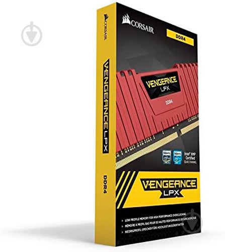 Оперативна пам'ять Corsair DDR4 SDRAM 8 GB (2x4GB) 2400 MHz (CMK8GX4M2A2400C16R) Vengeance LPX Red - фото 6