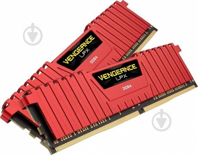 Оперативна пам'ять Corsair DDR4 SDRAM 8 GB (2x4GB) 2400 MHz (CMK8GX4M2A2400C16R) Vengeance LPX Red - фото 4