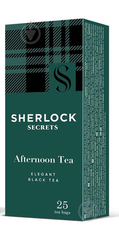 Чай чорний Sherlock Secrets Afternoon 25 шт. 50 г - фото 1