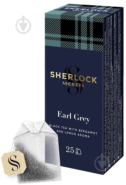 Чай черный Sherlock Secrets Earl grey 25 шт. 50 г - фото 1