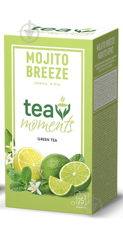 Чай зелений Tea Moments Mojito Breeze 25 шт. 40 г - фото 1