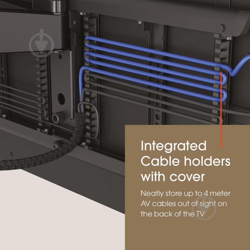 Кронштейн Vogels TVM 7675 MotionMount поворотно-наклонные 40"-77" черный - фото 7