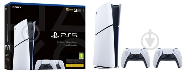 Игровая консоль Sony PlayStation 5 Slim Digital Edition White (2 геймпади Dualsense) 1000042066 white - фото 3