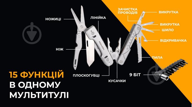 Мультитул Roxon Phantom S802 (15 функций) 002940534 - фото 7