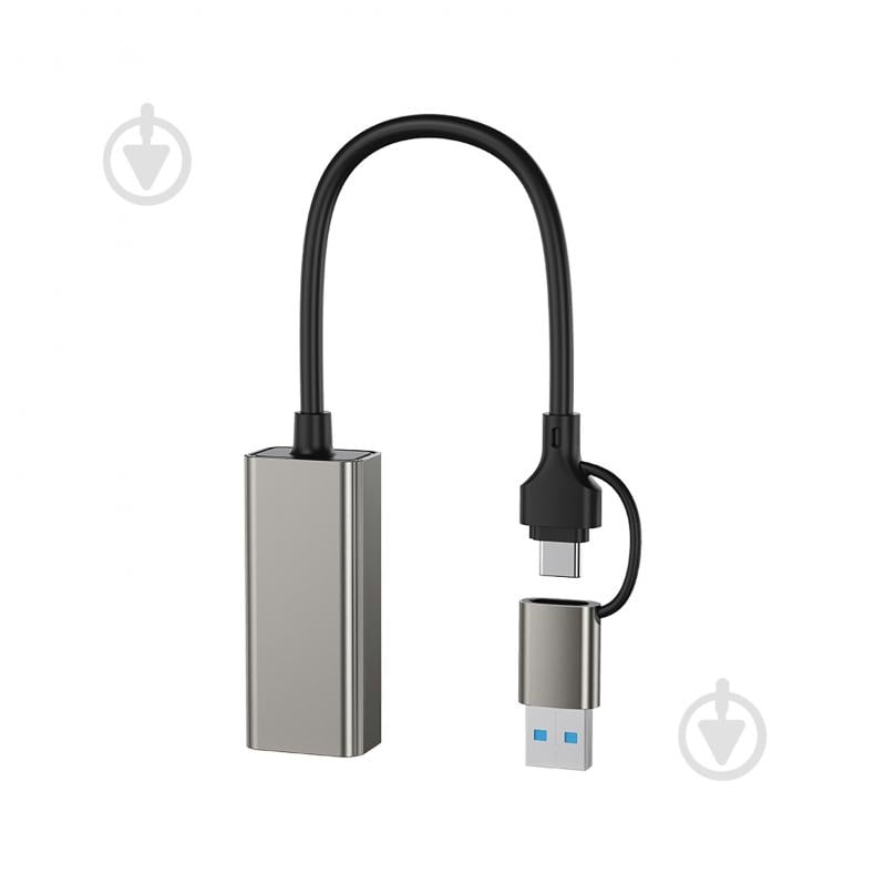 USB-хаб Xo HUB018 USB-С/USB-A to RJ45 - фото 2 USB-хаб Xo HUB018 USB-С/USB-A to RJ45 - фото 2