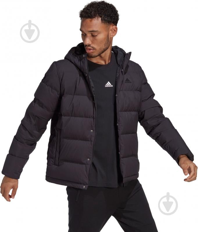 Пуховик чоловічий зимовий Adidas HELIONIC HO JKT HN5640 р.M чорний - фото 5