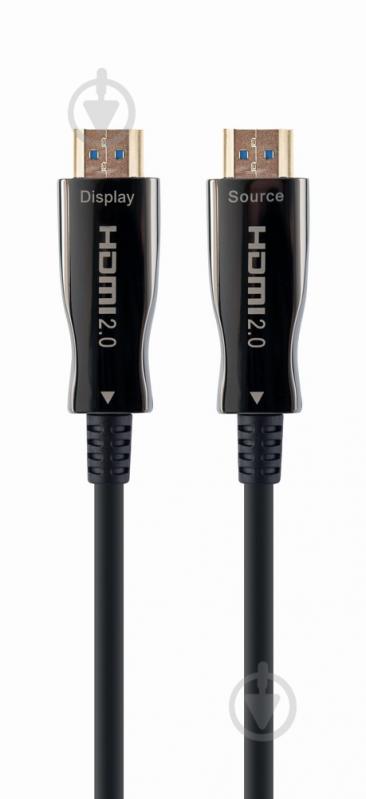 Кабель Cablexpert (AOC) HDMI V.2.0, 4К 60Гц 80 м black (CCBP-HDMI-AOC-80M-02) - фото 1