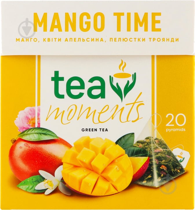 Чай зеленый Tea Moments Mango Time 20 шт. 34 г - фото 1