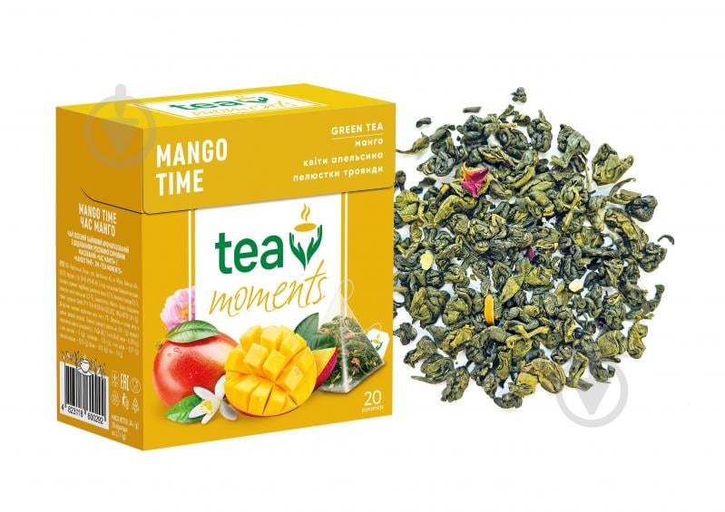 Чай зеленый Tea Moments Mango Time 20 шт. 34 г - фото 2