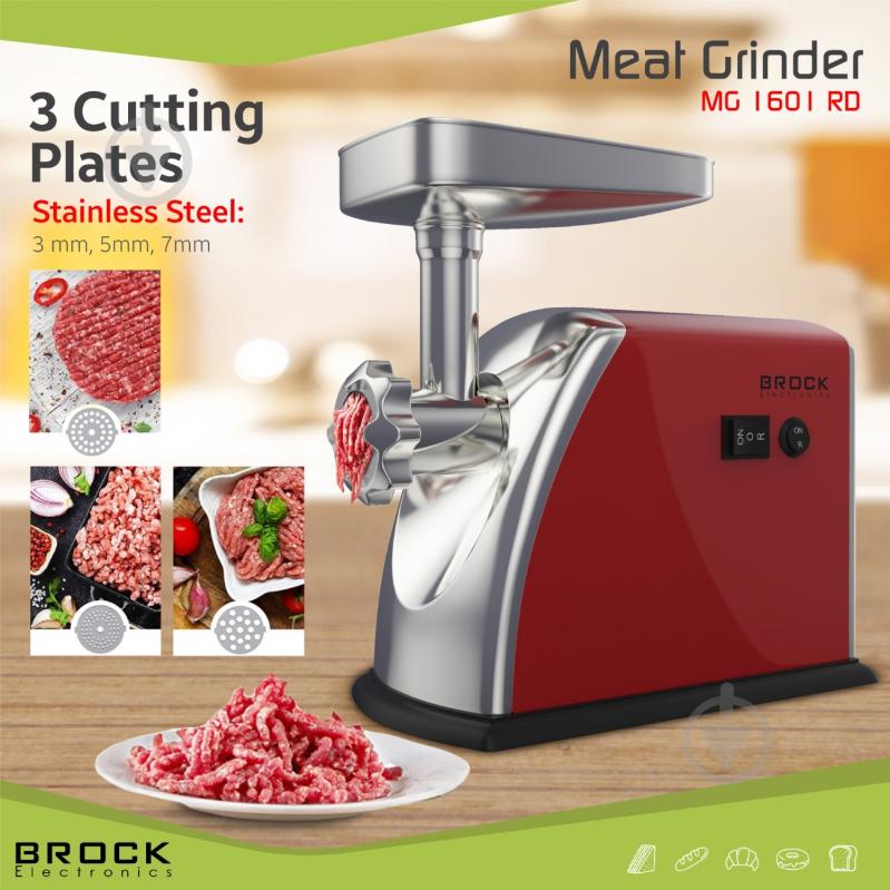 Мясорубка Brock MG 1601 RD - фото 11