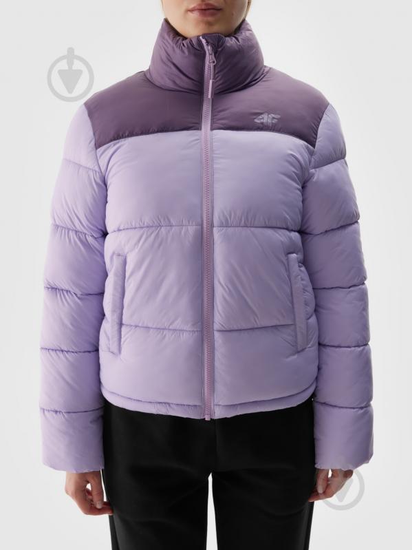 Пуховик жіночий зимовий 4F DOWN JACKET F469 4FWAW24TDJAF469-52S р.L фіолетовий - фото 4 Пуховик жіночий зимовий 4F DOWN JACKET F469 4FWAW24TDJAF469-52S р.L фіолетовий - фото 4