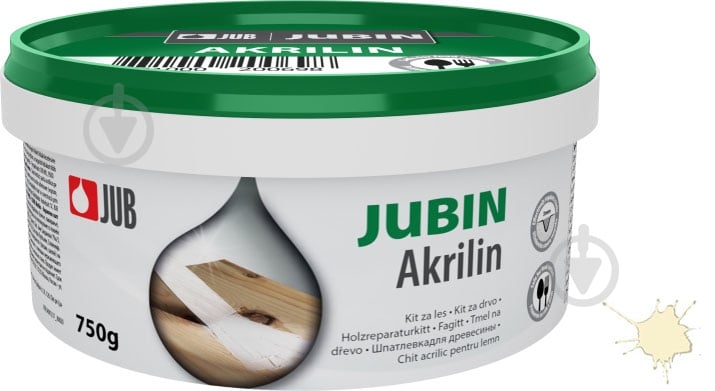 ᐉ Шпаклевка для дерева Jub Akrilin ель 750 г • Купить в Киеве, Украине ...