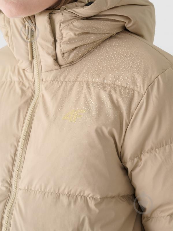 Пуховик женский зимний 4F DOWN JACKET F481 4FWAW24TDJAF481-83S р.L бежевый - фото 12