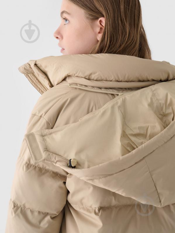 Пуховик женский зимний 4F DOWN JACKET F481 4FWAW24TDJAF481-83S р.L бежевый - фото 5