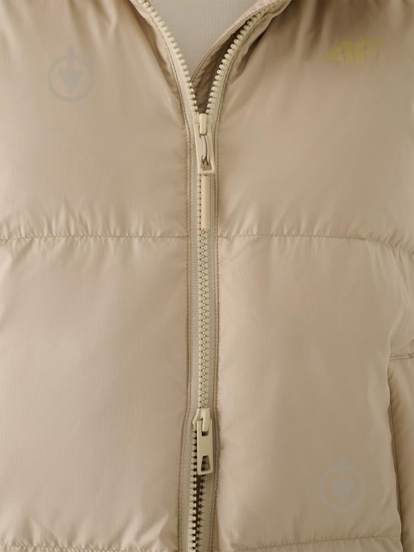 Пуховик женский зимний 4F DOWN JACKET F481 4FWAW24TDJAF481-83S р.L бежевый - фото 8