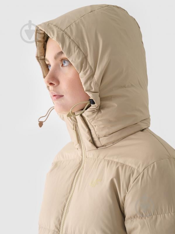 Пуховик женский зимний 4F DOWN JACKET F481 4FWAW24TDJAF481-83S р.L бежевый - фото 9