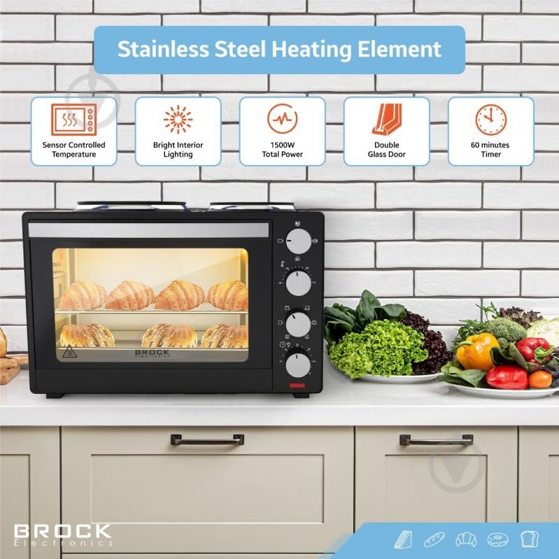 Электрическая печь Brock TO 3002 B - фото 11