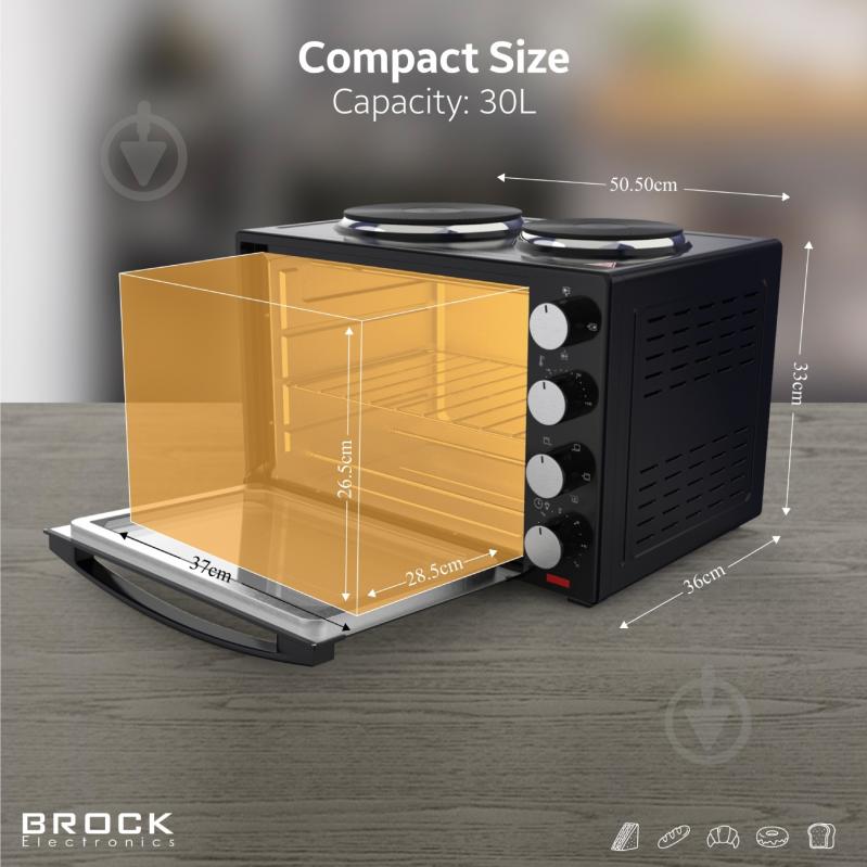 Электрическая печь Brock TO 3002 B - фото 8