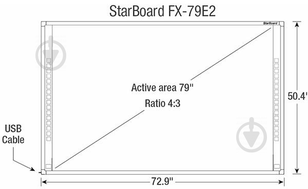 Інтерактивна дошка STARBOARD FX-79E2 - фото 3