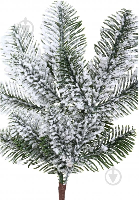 Гілочка декоративна пучечок хвойний засніжений 31 см EYK24-1173 - фото 2