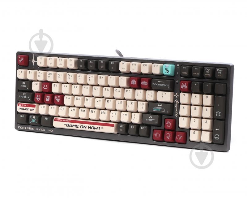 Клавиатура игровая BLOODY S98 (Pixels Red) (S98 (Pixels Red)) USB, BLMS Red Plus Switch grey - фото 3