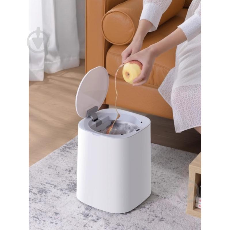 Ведро для мусора JAH сенсорное квадратное 11 л белый 20260 - фото 2 Ведро для мусора JAH сенсорное квадратное 11 л белый 20260 - фото 2