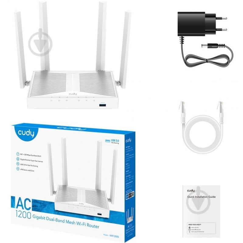 Wi-Fi-роутер Cudy WR1300S - фото 3 Wi-Fi-роутер Cudy WR1300S - фото 3