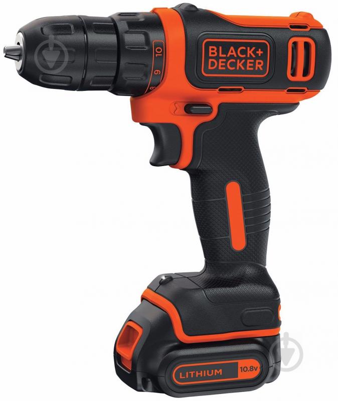 Шуруповерт акумуляторний Black+Decker BDCDD12B - фото 1