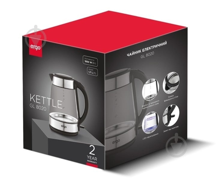 Электрочайник Ergo GL 8020 - фото 6 Электрочайник Ergo GL 8020 - фото 6