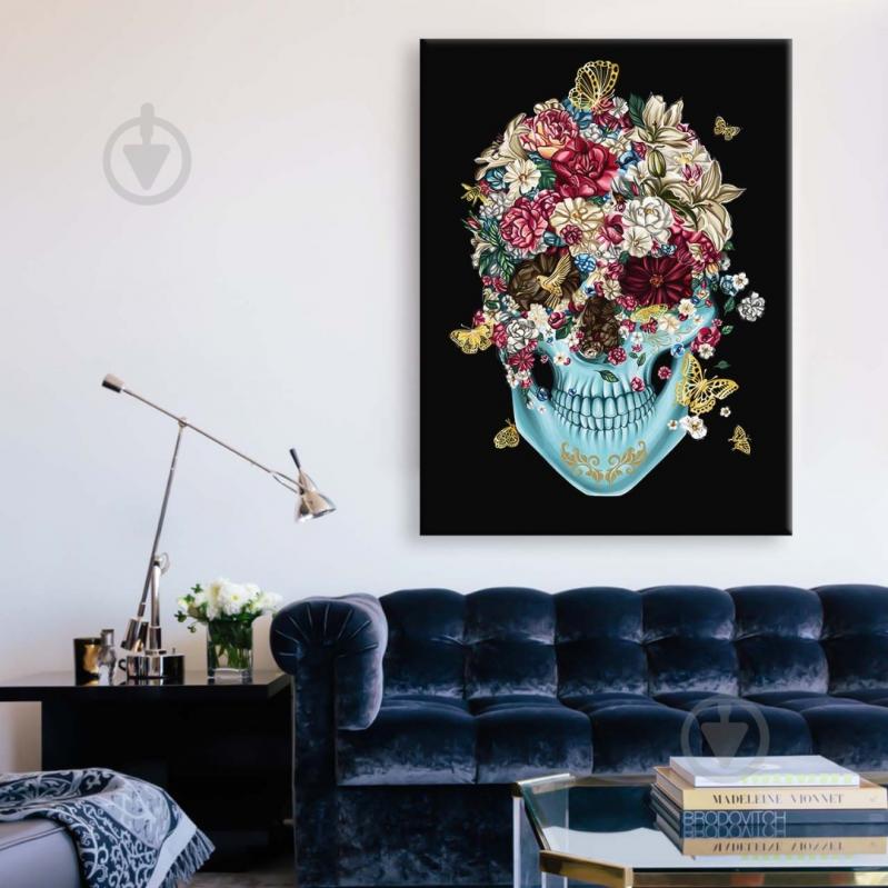 Постер Skull in love 75x100 см Brushme - фото 2