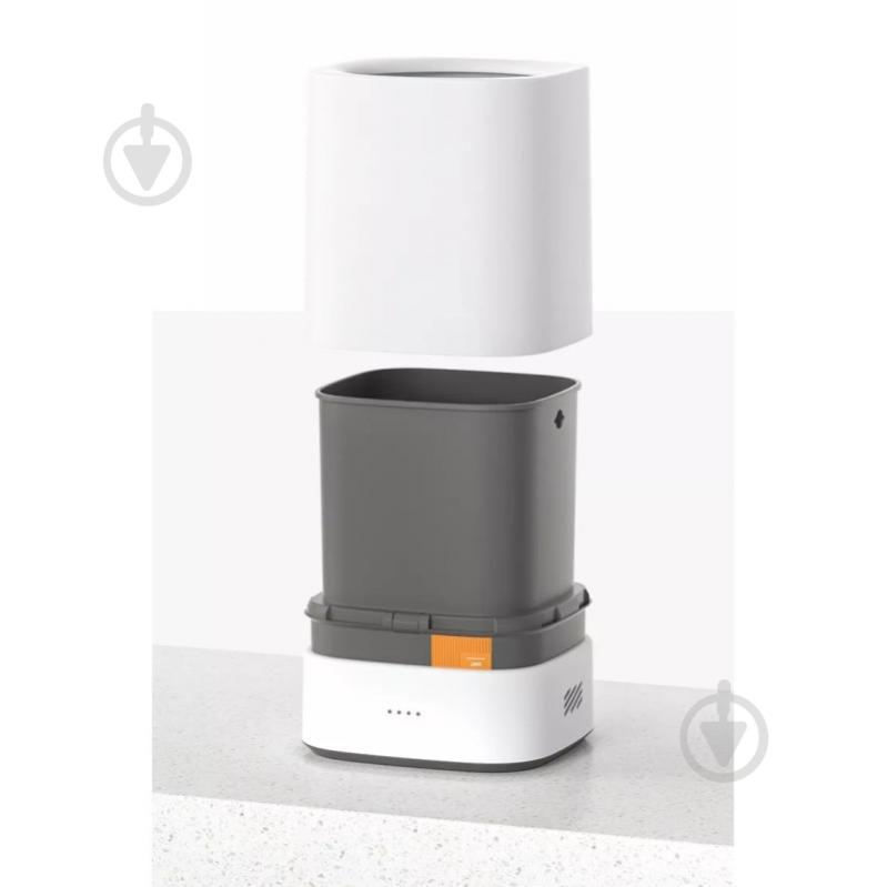 Ведро для мусора JAH квадратное Paperwaste 15 л белый 20263 - фото 5