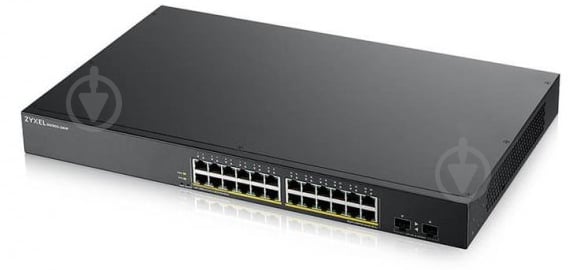 Коммутатор Zyxel GS1900-24HPv2 (GS190024HPV2-EU0101F) (24xGE PoE+, 2хSFP, POE 170W, WebSmart) - фото 1