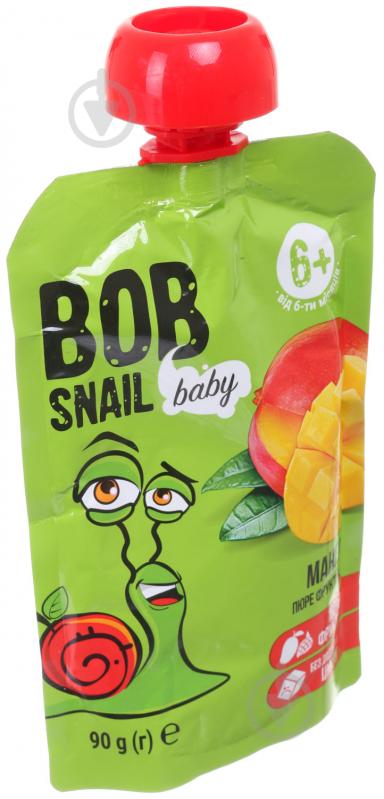Пюре Baby Bob Snail Манго для дітей від 6 місяців 90 г - фото 2