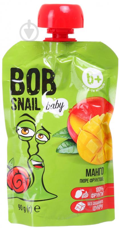 Пюре Baby Bob Snail Манго для дітей від 6 місяців 90 г - фото 1