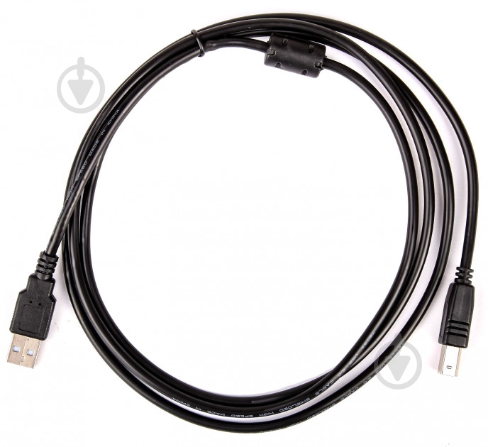 Кабель CHARMOUNT USB type A – USB type B 2 м черный (80020) - фото 1