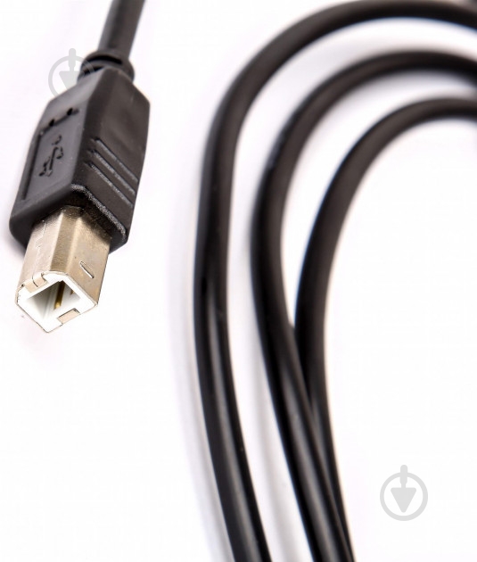 Кабель CHARMOUNT USB type A – USB type B 2 м черный (80020) - фото 4