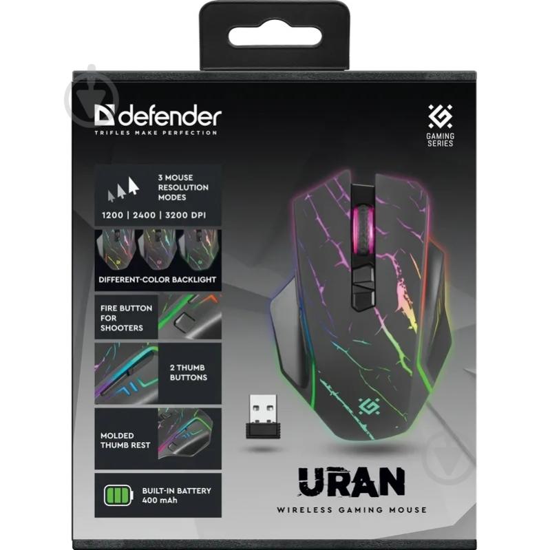 Игровая мышь Defender black (52503) - фото 6