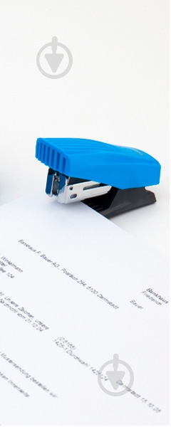 Степлер Shell пласт., №24/6, 12 арк., голубой Axent - фото 6 Степлер Shell пласт., №24/6, 12 арк., голубой Axent - фото 6