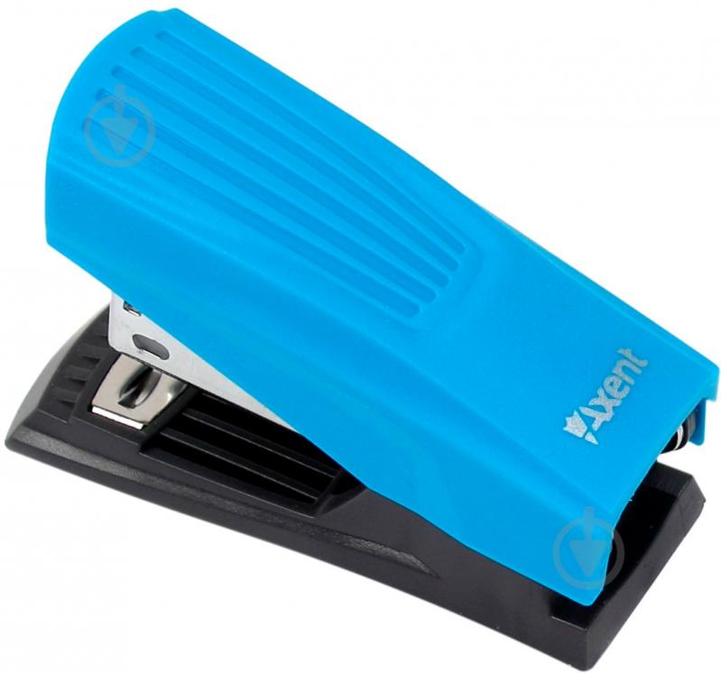 Степлер Shell пласт., №24/6, 12 арк., голубой Axent - фото 4 Степлер Shell пласт., №24/6, 12 арк., голубой Axent - фото 4