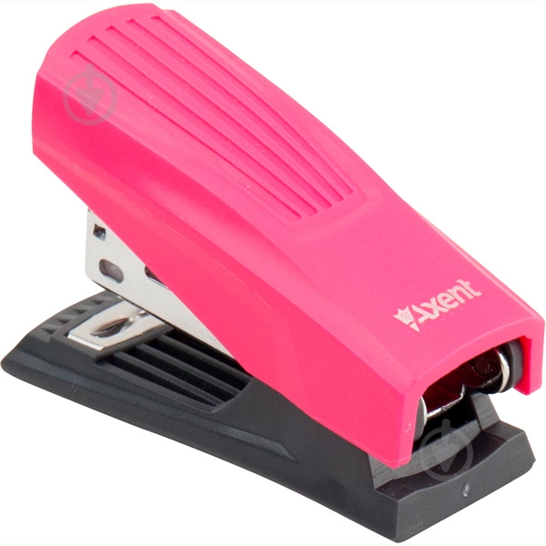 Степлер Shell пласт., №24/6, 12 арк., розовый Axent - фото 2 Степлер Shell пласт., №24/6, 12 арк., розовый Axent - фото 2