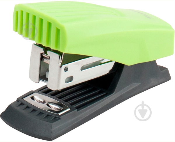 Степлер Shell пласт., №24/6, 12 арк., салатовый Axent - фото 1